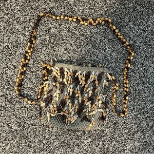 Small beaded crossbody mini purse